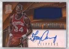 2013 Panini Spectra Marks Memorabilia Orange 17/60 Terry Cummings #15 Auto 0n8h