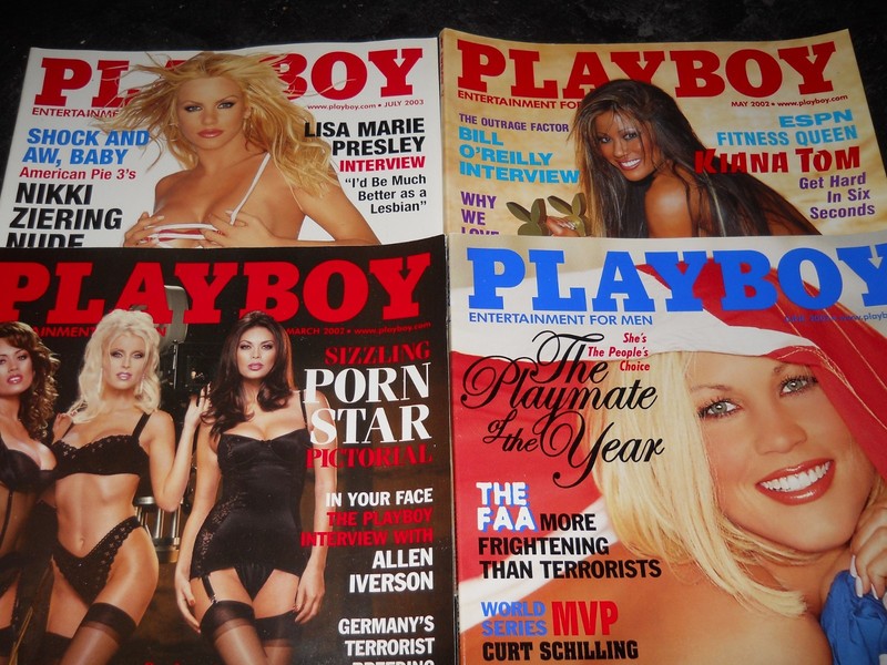 playboy magazine vintage lot 2002, 2003 June PMOY