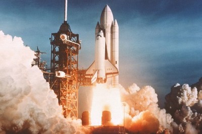 Space Shuttle Launch Take Off Photo Art Print Poster 18x12