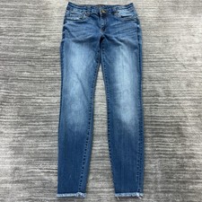 KUT From The Kloth Jeans Size 2 Womens Connie Ankle Skinny Blue Denim