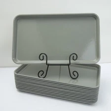Tray Dining Service Cafe Trays 13 Cambro 21-4 Camtray Gray 9"x15" Used USA