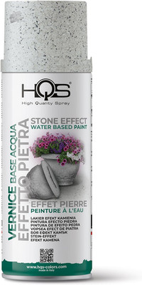 HQS Stone Effect Paint Spray Can 400ml (Light Grey)