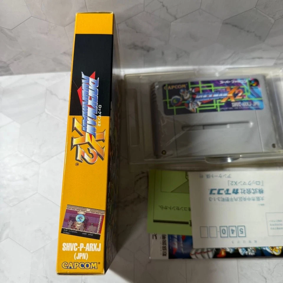 ROCKMAN X2 Megaman Nintendo Super Famicom Japan Import Kostenloser Versand... - Bild 4 von 4