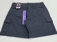 Wearfirst Men's Classic Fit Stretch Fabric Cargo Shorts, Blue, 30