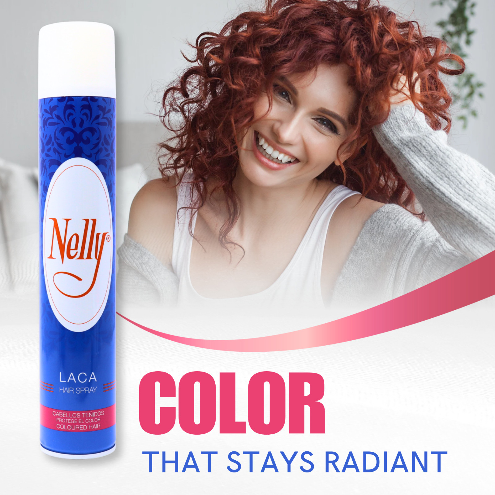 Nelly Color Treated Hair Spray&ndash; 13.52 oz, Radiant Hold & Finish