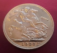 1923 PERTH MINT KING  GEORGE V 22ct GOLD FULL SOVEREIGN