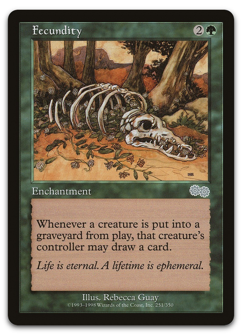 Fecundity #251 (LP) Urza's Saga USG Magic MTG