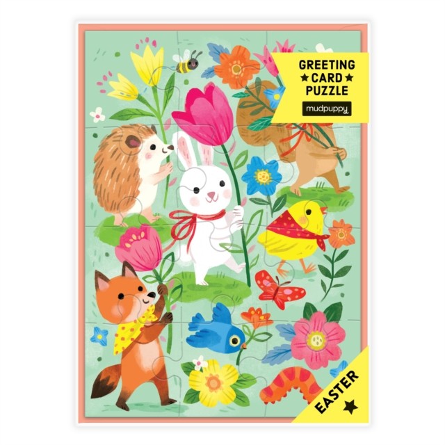 Hoppy Easter! Greeting Card Puzzle by Mudpuppy (Jigsaw)