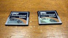2 Lexar Professional 128GB CFast 2.0 Cards 510MB/sec 3400x 