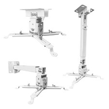 Projector Mount Wall or Ceiling Projection Mount Bracket with Adjustable Heig...