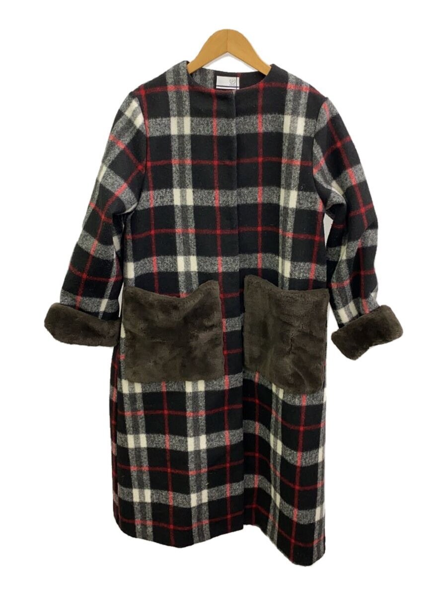 FENNEL Coat 38 Polyester Check Pattern Casual Out… - image 1