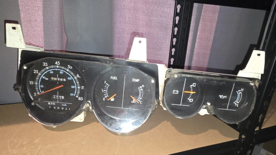 81-89 道奇 Ram Van B150 B250 B350 速度计簇(请阅读) — 第 2/4 张图片