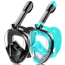 Replacement Snorkel for Adults- Black Green- Open Box, Hydroview