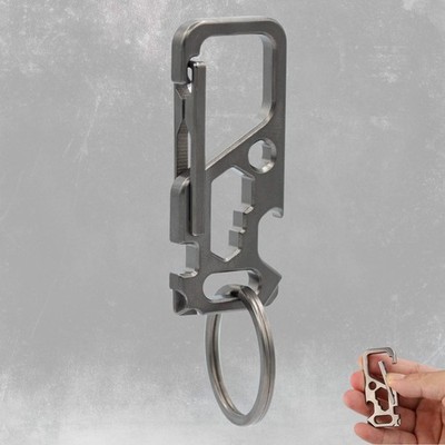 Titankarabiner Multitool Schlüsselanhänger Karabiner Karabinerhaken Haken Titan