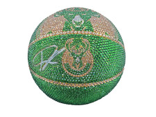 Giannis Antetokounmpo Signed Swarovski Crystal Basketball - Fantastic!