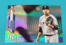 2020 Topps Chrome Prism Refractor #166 Masahiro Tanaka Yankees BASEBALL Card 8C