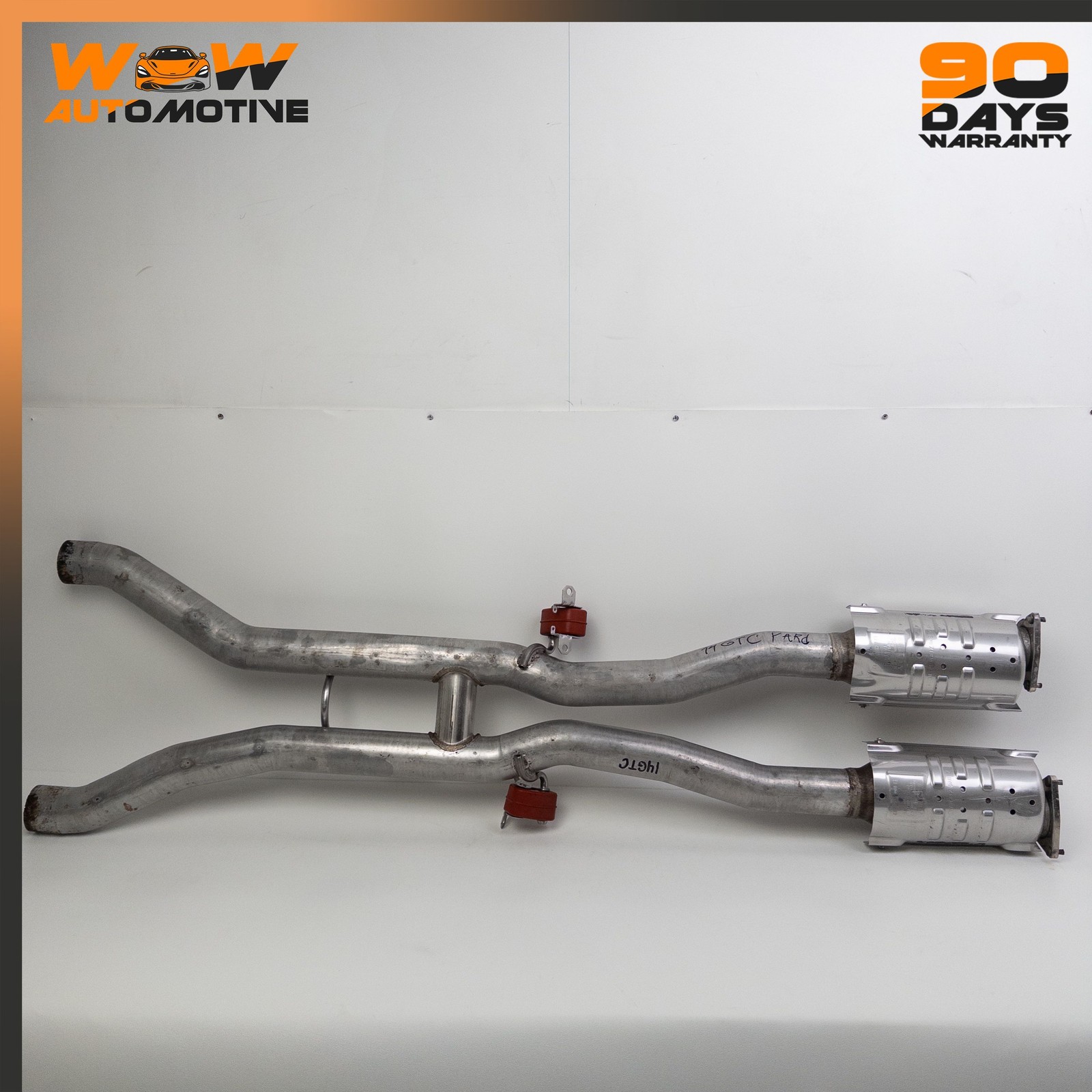 12-17 BENTLEY CONTINENTAL GT GTC 6.0L W12 MIDDLE EXHAUST DOWNPIPE ASSEMBLY OEM