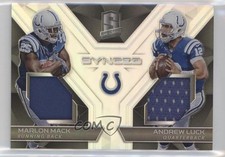 2017 Panini Spectra Synced Swatches 15/199 Andrew Luck Marlon Mack #26 l1f