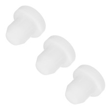3pcs T-Shaped Silicone Plugs 6.5mm 1/4" Dia Snap in Plug Seal Round White