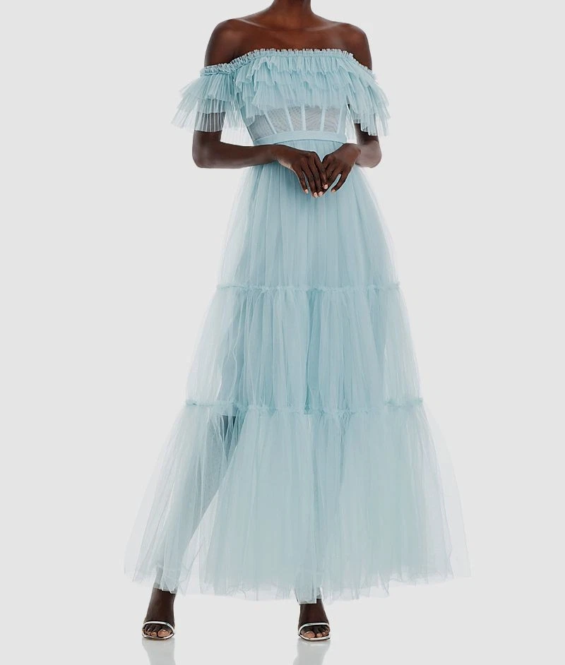 sachin and babi light blue dress Tulle Women's BCBGMAXAZRIA for sale