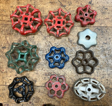 10 Vintage Water Faucet Spigot Valve Handles