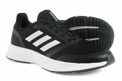 Men's adidas Nova Flow Running Shoes Black White EH1366 New 100% Original