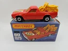 Lesney Matchbox Holden Pick-Up No 60 Superfast K Box Red Yellow Bikes England