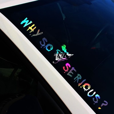 Frontscheibenaufkleber Joker Hologramm Sticker Tuning Auto Oilslick FS56