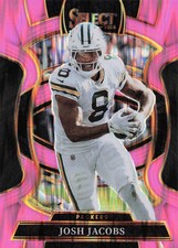 2025 Panini Select #67 Josh Jacobs Pink Prizm Shock