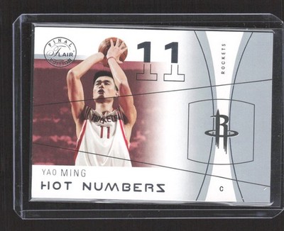 2003 Fleer Flair Final Edition Yao Ming Hot Numbers Retail #267/500 Rockets