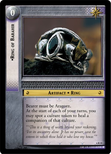 Ring of Barahir Mint/Near Mint LOTR: Ents of Fangorn