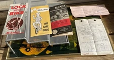 Vtg Schwinn Lot - Owner's Manual, Lock Your Bike & Tire Care Guide Brochure +