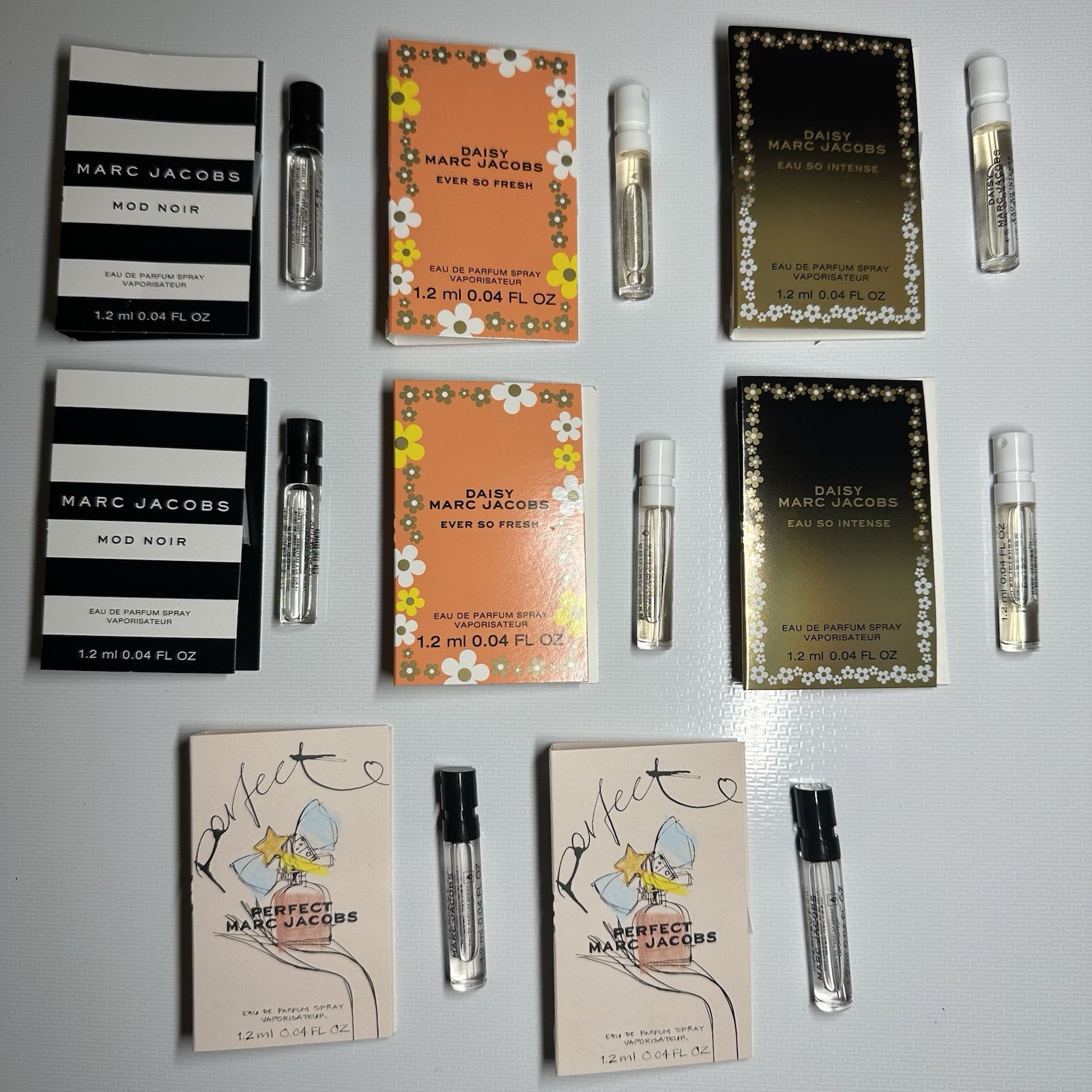 Marc Jacobs Perfume. Travel Size. Set of 8 Units.