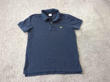 Brooks Brothers Polo Shirt Mens Medium Blue Slim Fit Performance Golf Preppy