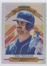 2019 Panini Donruss Diamond Kings Season Stat Line /192 Whit Merrifield #10 0q3