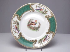 Myott Stafordshire England Chelsea Bird Plate Rare Green