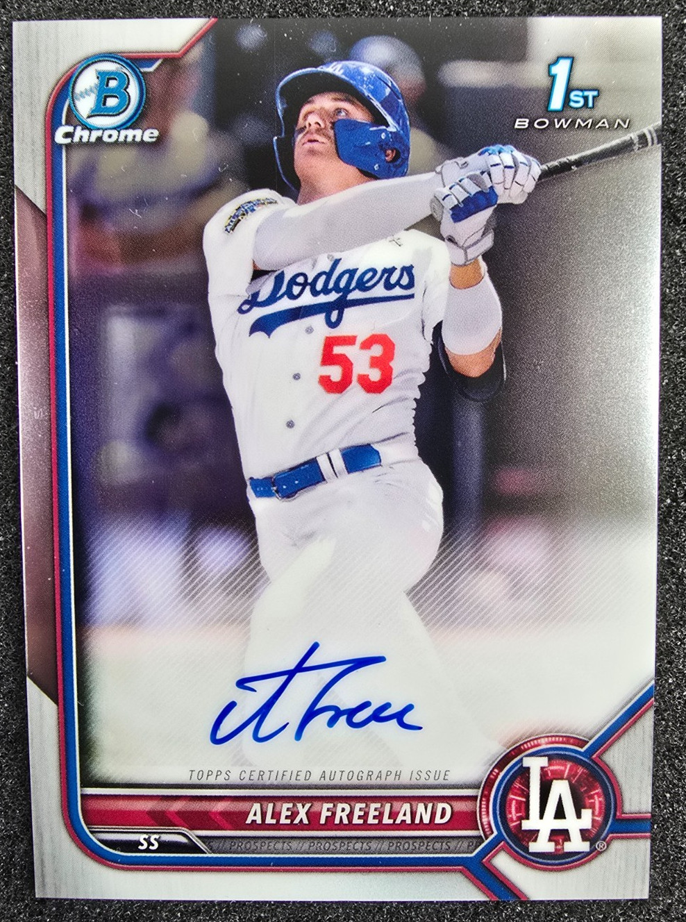 2022 Bowman Draft Chrome 1st AUTO Alex Freeland #CDA-AF Dodgers