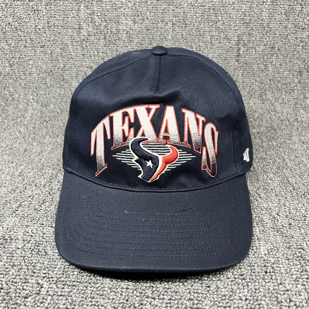 Houston Texans '47 Brand Snapback Hat Navy Blue Gradient Wordmark NFL Cap