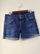 Citizens of Humanity Denim Shorts Women s 30 Button Fly Blue USA Made