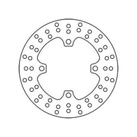TRW Bremsscheibe (FüR: Kawasaki ER-6N ER650A 06-08 Hinten )