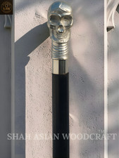 Gothic Skull Walking Cane -Handmade Victorian Dress Walking Stick  Premium Gift