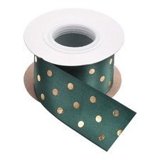 Grosgrain Ribbons 5 Yards 1-1/2 Inch Dull Green Ribbon Bow Decoration for Craft