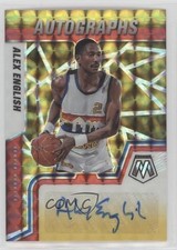 2021 Panini Mosaic Choice Fusion Red & Yellow Prizm Alex English Auto HOF 13rw