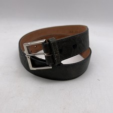 Tony Lama Western Belt 32  All Leather Made In USA Tooled Leather Belt