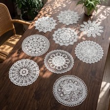18 PCS 10 Inch Lace Doilies Bulk, Crochet Doilies for Tables Vintage Crochet