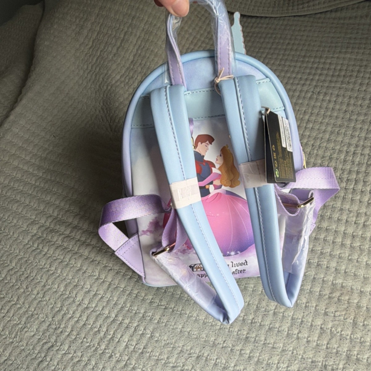Loungefly Disney Sleeping Beauty Castle Mini Backpack - Lavender & Pastel Blue Princess Castle Series Sleeping Beauty Mini Backpack  main image 3