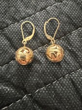 14k filigree drop earrings