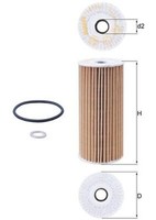 Mahle ÖLfilter OX 1048D Filtereinsatz 53,0Mm FüR KIA Stinger CK Hatchback Van HI