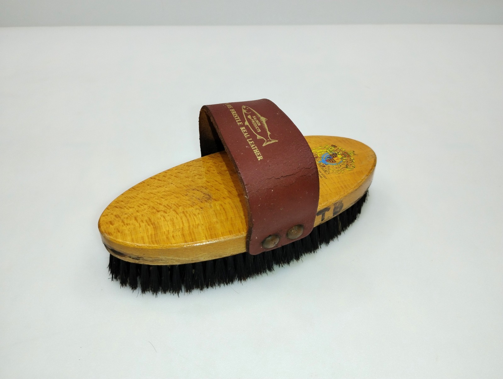 Vintage Salmon Products Pure Bristle Horse Brush The Hill Brush Co Royal Warrant