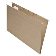 25 PCS Earthwise 100 Recycled Hanging File Folders 1/5 Cut Legal Natural